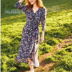 Amour Vert Mollie Wrap Dress in Zumba Floral